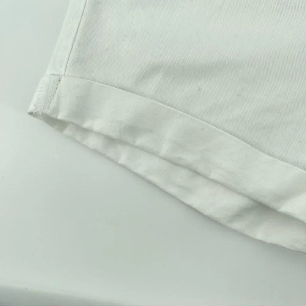 The Children’s Place Girl’s White Rolled Cuff Denim Shorts Size 14